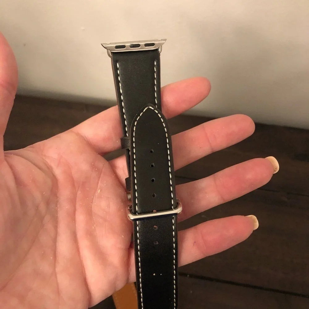 double wrap leather band for Apple Watch